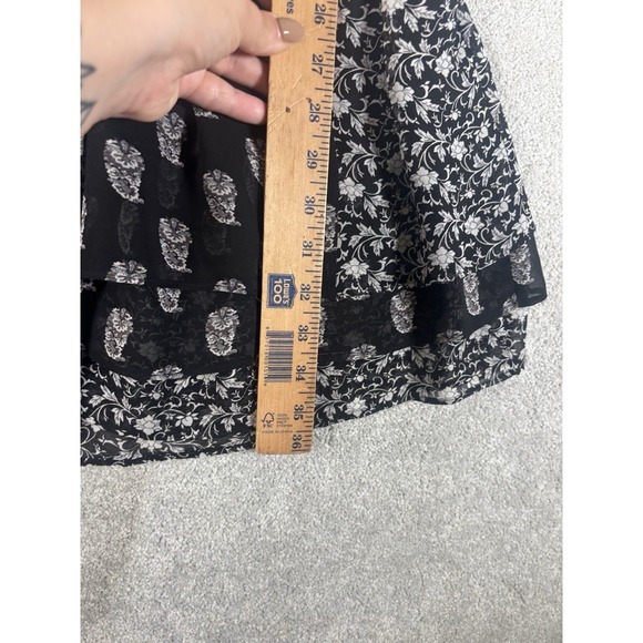 Joie Womens 100% Silk Long Sleeve Short Dress Black White Size‎ Small Lined - Picture 8 of 10